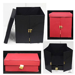 Black & red Suprise Cake Box, Packaging Size: 10*10*10 Inches